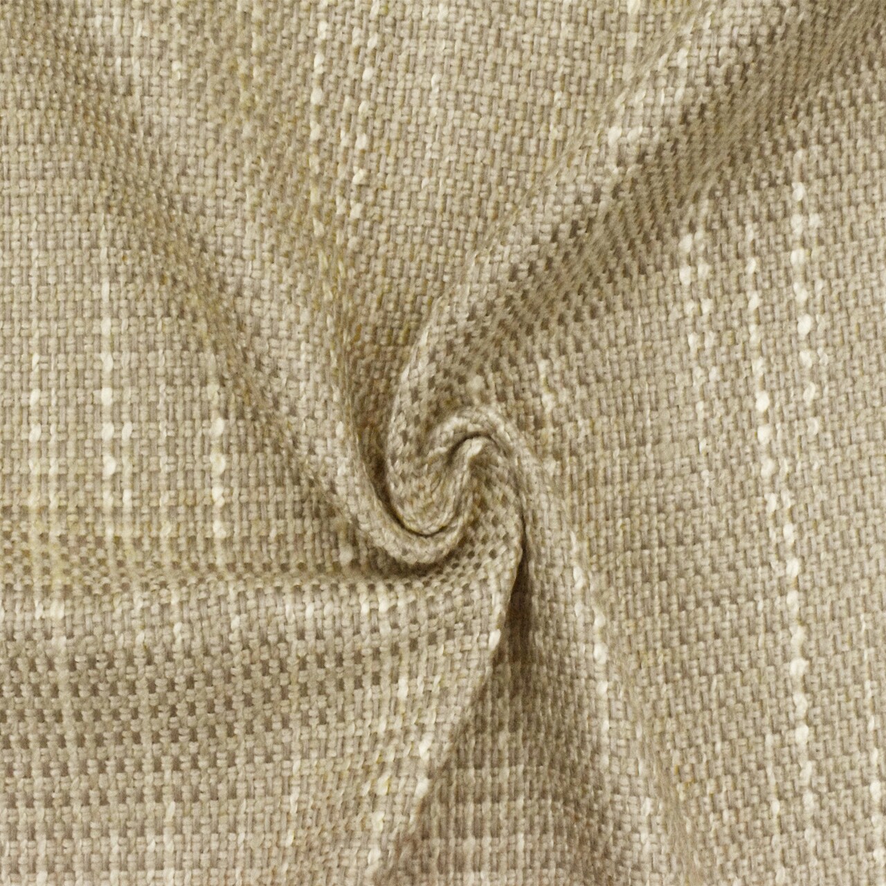 Sand Beige-Multi Textured Slub Poly Basket Dobby Home Decorating Fabric By the Yard